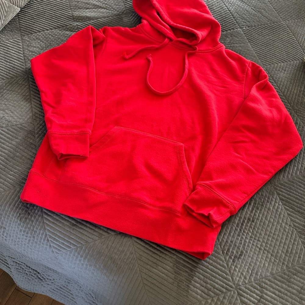 Simons Red Hoodie Sweater